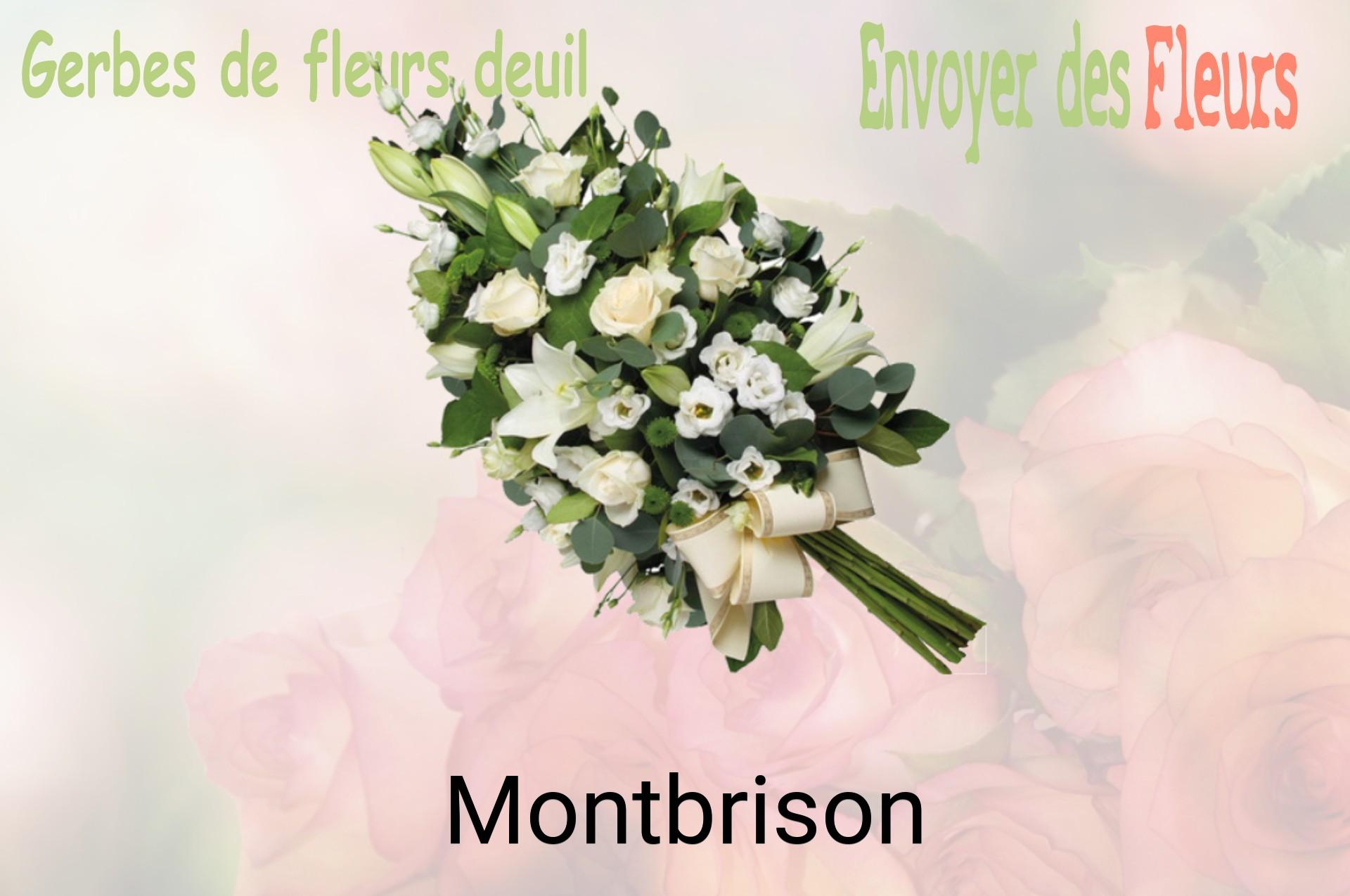 Gerbe de fleurs de deuil livrée à Montbrison